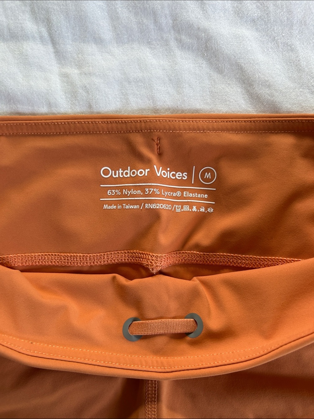 Outdoor Voices High-Rise Athletic Shorts in Orange - Picture 4 of 4